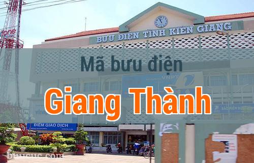 Mã bưu điện Giang Thành, Kiên Giang