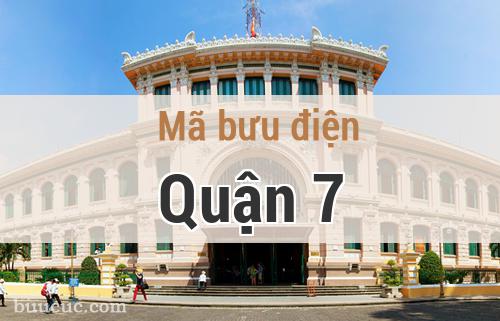 Mã bưu điện Quận 7, Hồ Chí Minh