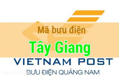 Mã bưu điện Tây Giang, Quảng Nam