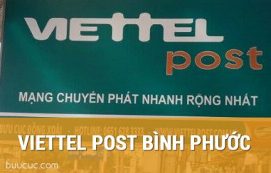 Các điểm nhận vận chuyển thư, hàng hóa của ViettelPost tại Bình Phước