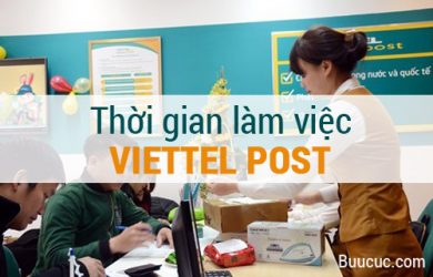 Thời gian làm việc của Viettel Post